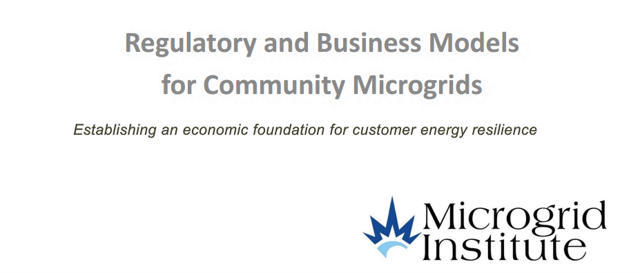 microgrid institute report